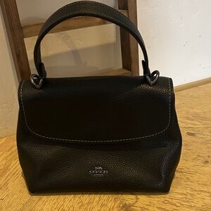 Coach Black Leather Satchel